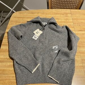 Uniqlo Comptoir Des Cotonniers Women’s Zip-Up Gray Sweater size XS